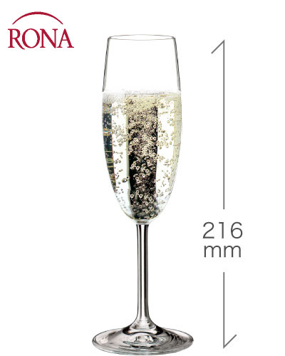 ロナ RONA デイリー シャンパーニュ 175ml 1脚(ワイングラス ガラ gala) (ワイン(=750ml)11本と同梱可)