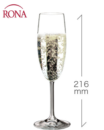 ロナ RONA デイリー シャンパーニュ 175ml 1脚(ワイングラス ガラ gala) (ワイン(=750ml)11本と同梱可)のサムネイル