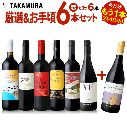 【最大5000円OFFクーポン配布中】ワインセット 赤 送料無料 第150弾 ★プラス1★ 厳選＆お手頃 赤ワイン 6本+1本 セット 販売実績が物語るっ！味わいに妥協なし！初心者の方にもオススメ！(追加5本同梱可)| 飲み比べ ワイン デイリーワイン [T]