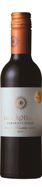 【全品P3倍★本日限り】　「12本単位」ラ・クロワザード レゼルヴ カベルネ・シラー375ml　 La Croisade Reserve Cabernet Syrah VDP 375mlwine　ギフト 母の日 金賞 750ML おすすめ