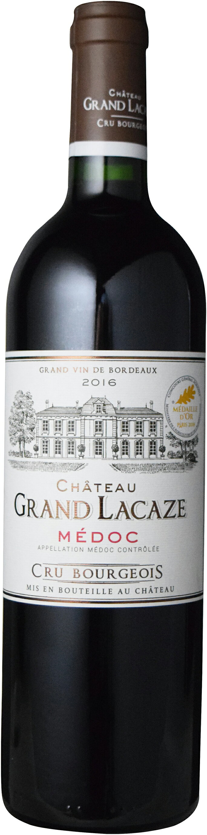 【全品P2倍＆クーポン付★本日限り】　シャトー グラン ラカーズ2016Chateau Grand Lacazeフランスメドックフルボディ赤ワイン750ml 　ギフト 母の日 金賞 750ML おすすめ