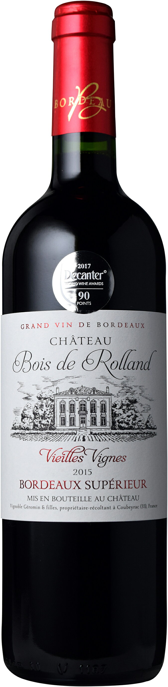 【全品P2倍＆クーポン付★本日限り】　シャトー ボワ ド ローラン キュヴェ ヴィエイユ ヴィーニュ 2015 Chateau Bois de Rolland Cuvee Vieilles Vignes 750ml　ギフト 母の日 金賞 750ML おすすめ