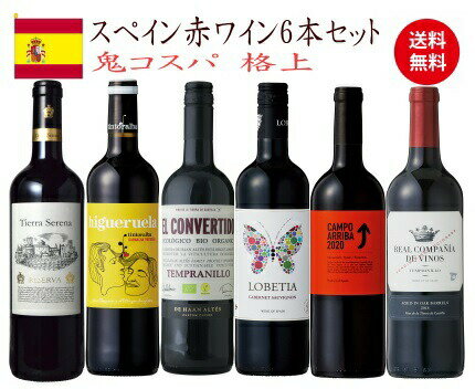 【全品P3倍★本日限り】　ワイン セット 送料無料 スペイン 選りすぐり赤ワイン6本セット 金賞 飲み比べ ワイン ワインセット スペイン お買い得 ギフト ワイン 福袋　wine　　　ギフト 母の日 金賞 750ML おすすめ