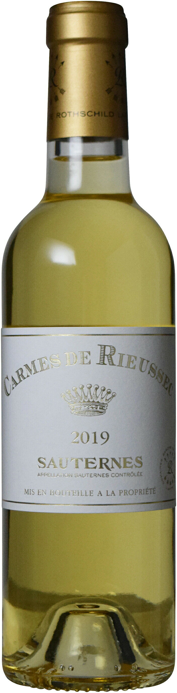 【全品最大P10倍★本日限り】　カルム ド リューセック ハーフ　375ml　2019　Carmes de Rieussec Half　白ワイン　貴腐ワイン【ハーフボトル】 　　ギフト 父の日 金賞 750ML おすすめ