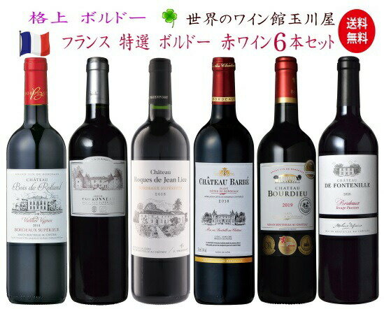 【全品P2倍★本日限り】　送料無料 赤ワインセット 6本セット 750ml フランス ミディアムボディ フルボディ 金賞 コンクール コスパ お買い得 飲み比べ　　　ギフト 父の日 金賞 750ML おすすめ