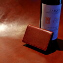 ワインからできた名刺入れ レザー カードケース 日本製 レッザボタニカ 赤 ワイン ポマース サステナブル 革 メンズ レディース 革小物