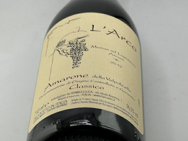 ラルコ / アマローネ・デッラ・ヴァルポリチェッラ・クラッシコ [2019]【赤ワイン】のサムネイル