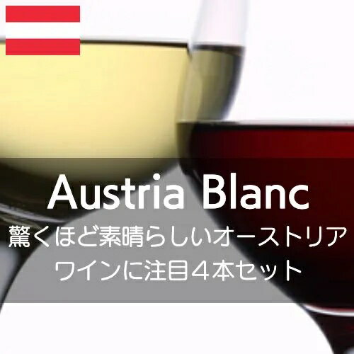 驚くほど素晴らしいオーストリアワインを堪能する白3本、赤1本の4本セット！【ワインセット】