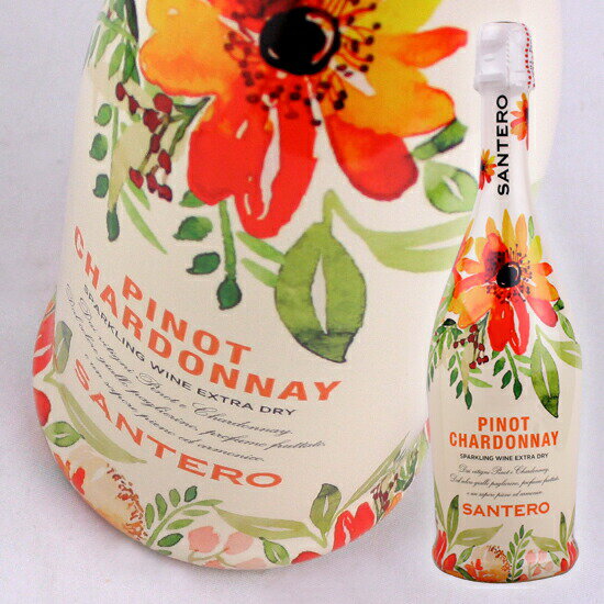 サンテロ ピノ シャルドネ フラワーボトル  750ml 白泡 スパークリング Santero Pinot Chardonnay Flower Bottle