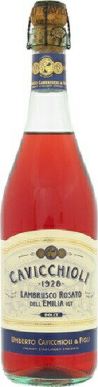 カビッキオーリ ランブルスコ ロザート ドルチェ ［NV］ 750ml ロゼ泡 スパークリング CAVICCHIOLI LAMBRUSCO ROSATO DOLCE