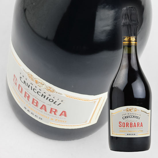 カビッキオーリ ランブルスコ ロッソ ソルバーラ セッコ [NV] 750ml 赤ワイン 微発泡 スパークリング Cavicchioli Lambrusco Rosso Sorbara Secco