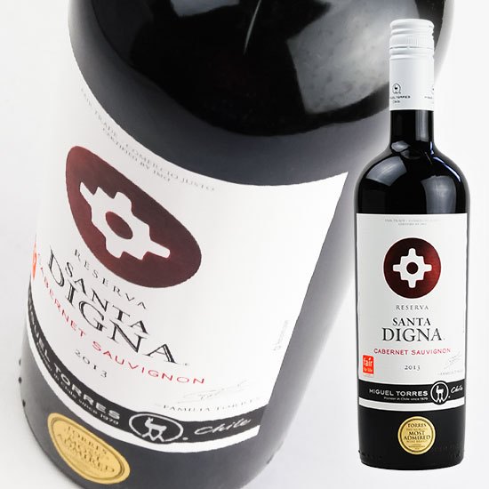 ミゲル　トーレス　チリ/　サンタ　ディグナ　カベルネ　ソーヴィニヨン　グラン　レゼルヴァ　　750ml・赤　 Santa Digna Cabernet Sauvignon Reserva