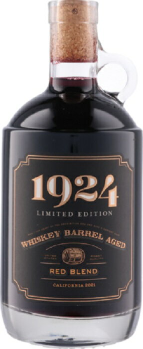 デリカート ファミリー ヴィンヤーズ 1924 ウイスキー バレル エイジド レッド ブレンド  750ml 赤 Delicato Family Vineyards 1924 Whiskey Barrel Aged Red Blend