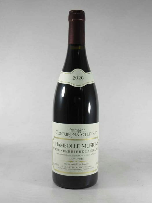 ●コンフュロン コトティド シャンボル ミュジニー プルミエ クリュ デリエール ラ グランジュ モノポール  750ml 赤CONFURON COTETIDOT Chambolle Musigny 1er Cru Derriere La Grange (Monopole)