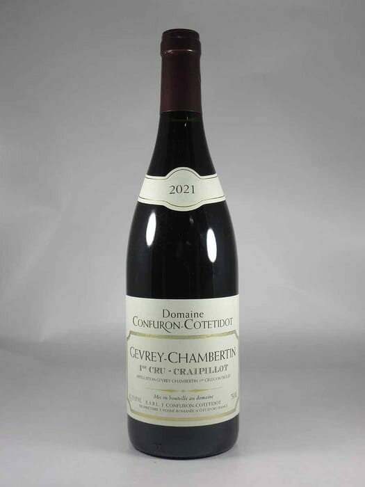 ●コンフュロン コトティド ジュヴレ シャンベルタン プルミエ クリュ クレピヨ  750ml 赤CONFURON COTETIDOT Gevrey Chambertin 1er Cru Craipillot
