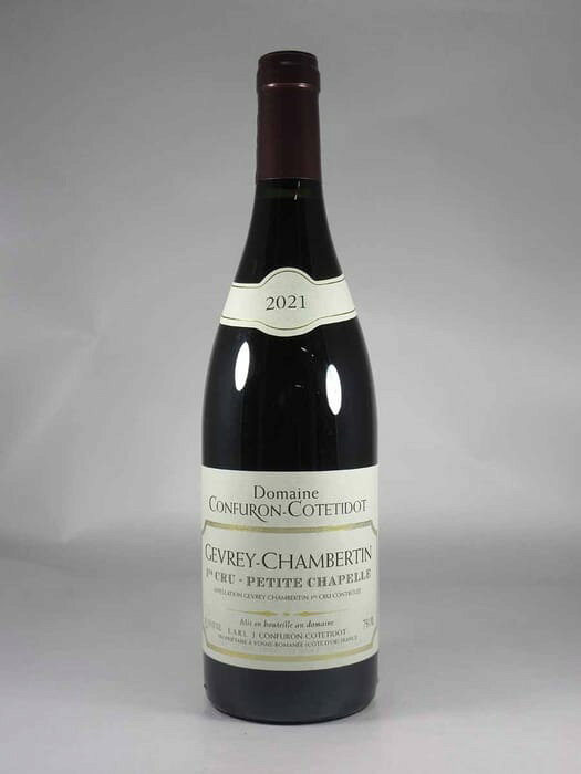 ●コンフュロン コトティド ジュヴレ シャンベルタン プルミエ クリュ プチット シャペル  750ml 赤CONFURON COTETIDOT Gevrey Chambertin 1er Cru Petite Chapelle
