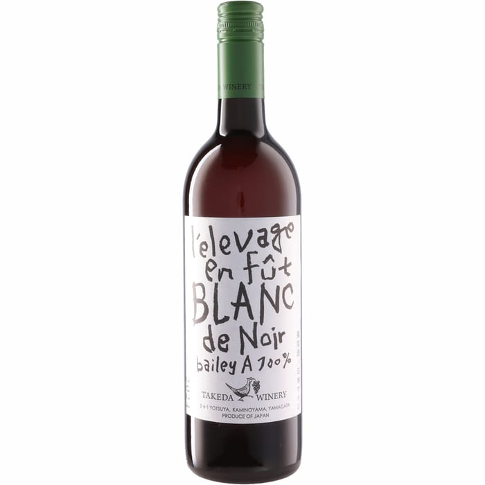 ●有限会社タケダワイナリー ブラン ド ノワール 樽熟成  750ml 白Takeda Winery l'elevage en fut Blanc de Noir