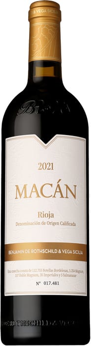 ●ボデガス ベンジャミン ド ロートシルト & ベガ シシリア マカン  750ml 赤BODEGAS BENJAMIN DE ROTHSCHILD & VEGA SICILIA MACAN