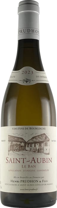 〇アンリ プリュードン サン トーバン ブラン ル バン  750ml 白Henri Prudhon Saint Aubin Blanc le Ban