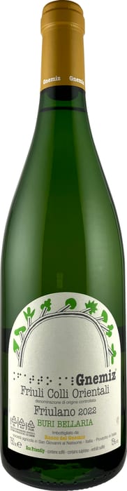 〇ロンコ デル ニエミツ フリウラーノ ブリ ベッラーリア  750ml 白Ronco del Gnemiz Friulano Buri Bellaria
