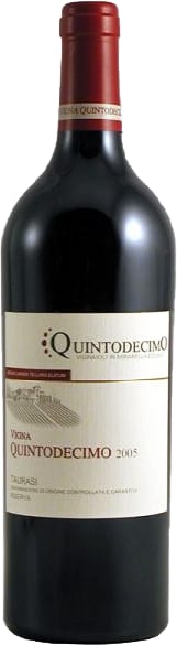 〇クイントデーチモ タウラジ ヴィーニャ クイントデーチモ  750ml 赤Quintodecimo Taurasi Vigna Quintodecimo