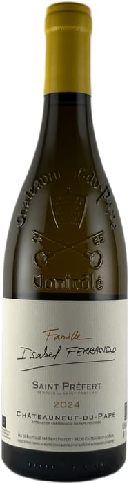 〇ファミーユ イザベル フェランド (サン プレフェール) シャトーヌフ デュ パプ ブラン  750ml 白Famille Isabel Ferrando (Saint Prefert) Chateauneuf du Pape Blanc
