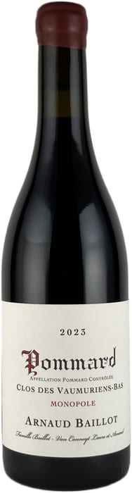 ●アルノー バイヨ ポマール クロ デ ヴォーミュリアン バ モノポール [2023] 750ml 赤Arnaud Baillot Pommard Clos des Vaumuriens Bas Monopole winenation-10028055 WINE NATION 楽天市場店 パッケージ画像