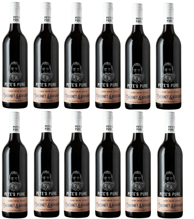 赤ワイン,オーストラリア,ワインセット ピーツ ピュア カベルネ ソーヴィニヨン 12本セット 赤 750ml 送料無料