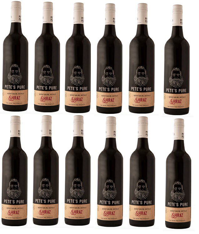 白ワイン,オーストラリア,ワインセット ピーツ ピュア シラーズ 12本セット 赤 750ml 送料無料
