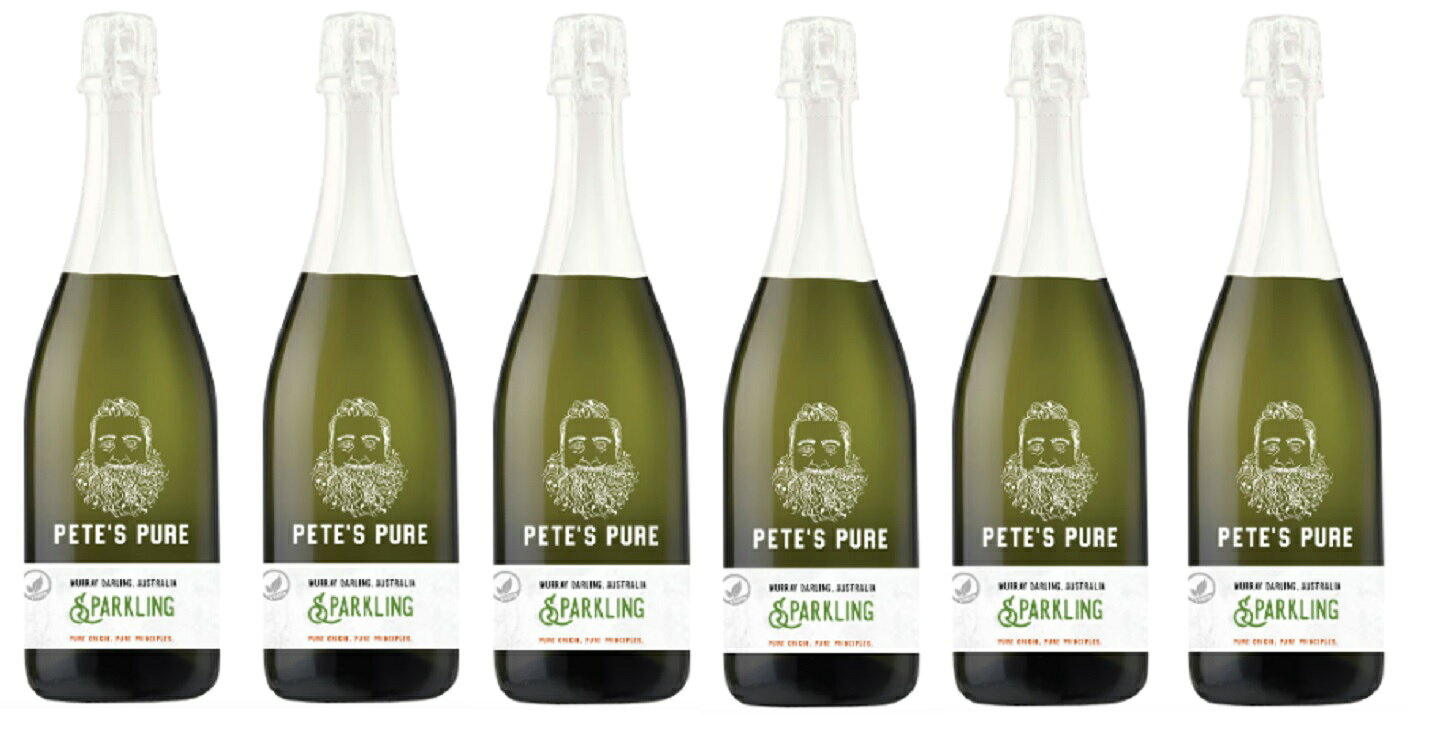 スパークリングワイン,オーストラリア,白泡ワインセット ピーツ ピュア スパークリング 6本セット 白泡 750ml 送料無料