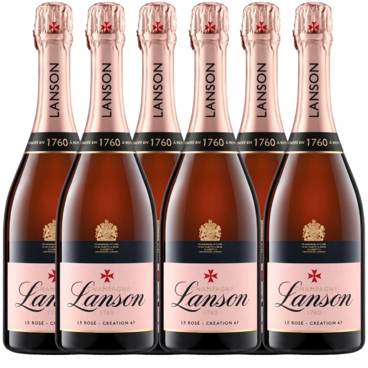 ランソン ロゼ クリエイション ギフトBOX付き 750ml×6本セット