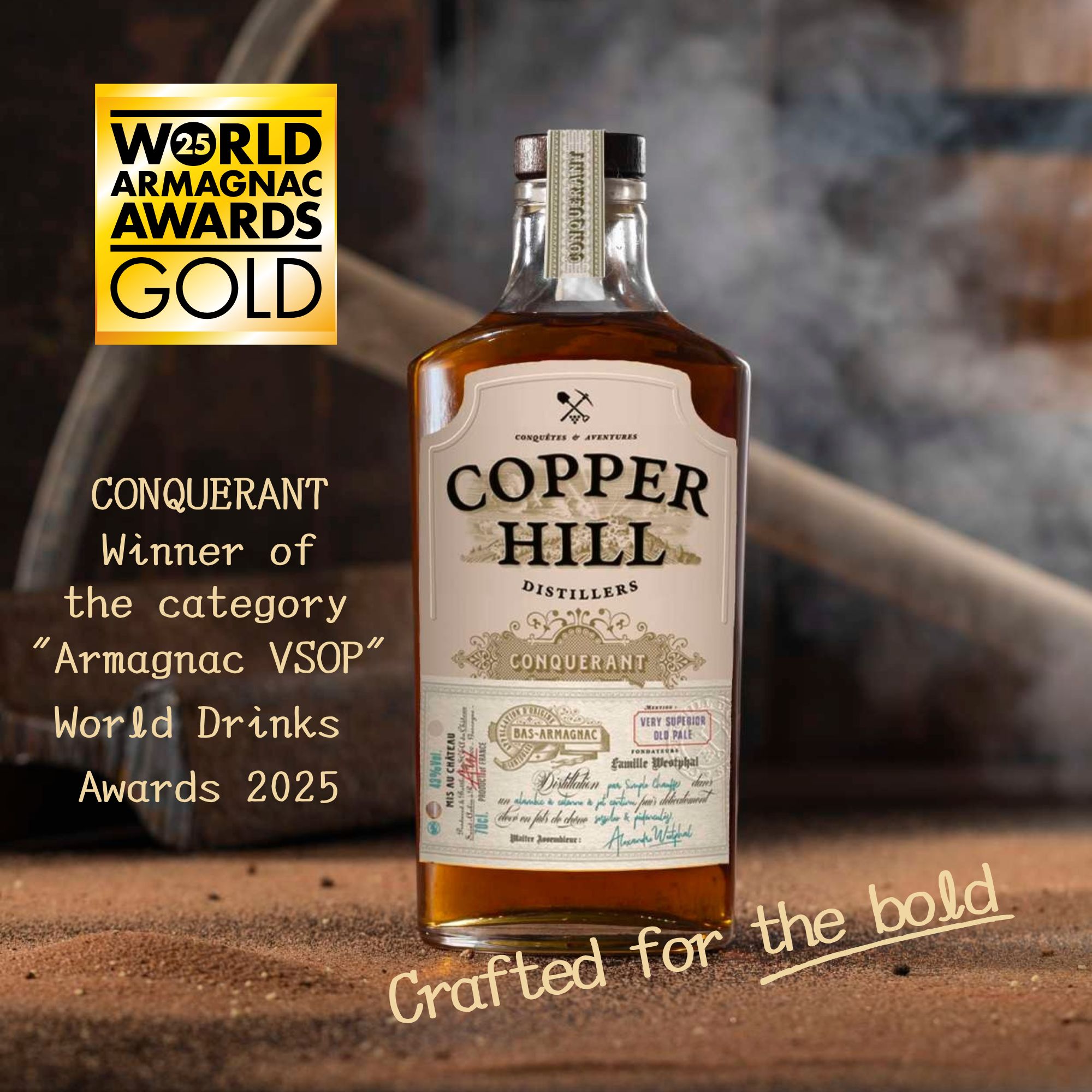 Winenot 楽天市場店のコッパー・ヒル アルマニャック VSOP コンケラン 700ml｜アングル2