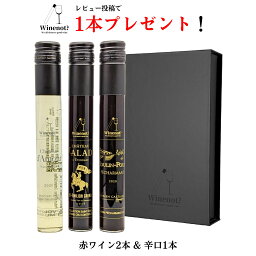 【レビュー投稿で1本プレゼント】ワイン ギフト ミニボトル 詰め合わせ 赤2本 白1本 飲み比べ セット おしゃれ 箱付き 母の日 誕生日 プレゼント お祝い フランス 辛口 ボルドー 金賞 ビオワイン Winenot? スキュラン01 送料無料