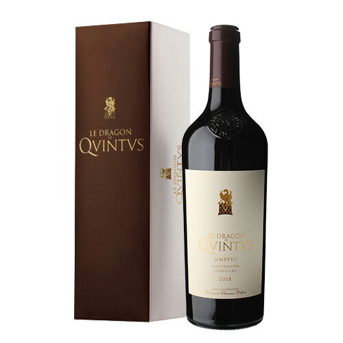 ル ドラゴン ド クィンタス 2018 箱付き750mlフランス ボルドー サンテミリオン カンテュス 右岸 BOX ボックス ギフト メルロー カベルネ ソーヴィニヨン カベルネ フラン 赤 辛口 浜運Aプレゼント ギフト パーティー 新生活 キャンプ アウトドア
