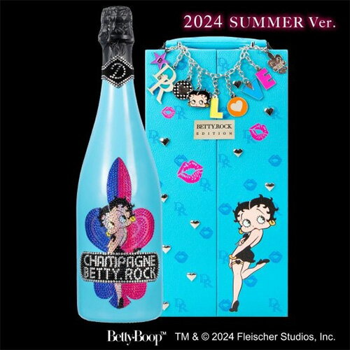 【再入荷 2024年限定仕様】 送料無料D.ROCKベティーロック ブルー BOX付 750ml正規品 ディー ロック ディーロック 映え BETTY BOOP BETTY.ROCK 箱付 専用化粧箱 シャンパン 辛口 ラグジュアリー 浜運A 父の日 アウトドア