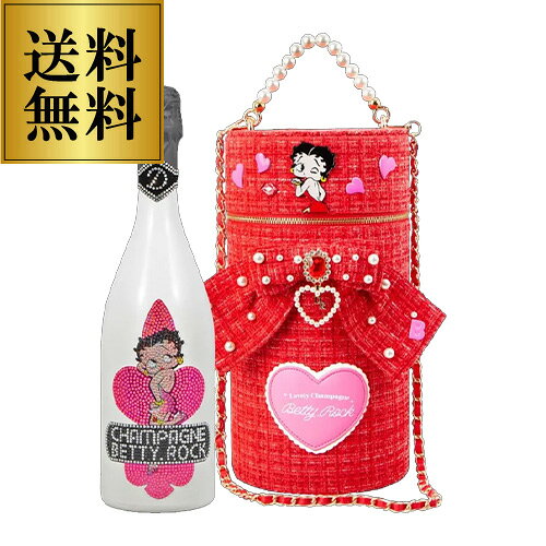 D.ROCKシャンパン ベティーロック ツイード レッド [NV] 正規品 ツイードbox付 750ml BETTY.ROCK TWEED RED 限定ボトル BETTY BOOP シャンパーニュ やや甘口 シャンパン 虎 winepro-10008590 WINE PRO楽天市場店 パッケージ画像