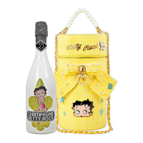 D.ROCKシャンパン ベティーロック ツイード イエロー [NV] 正規品 ツイードbox付 750ml BETTY.ROCK TWEED YELLOW 限定ボトル BETTY BOOP シャンパーニュ やや甘口 シャンパン 虎 winepro-10008591 WINE PRO楽天市場店 サンプル画像3
