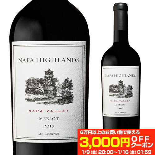 ナパ ハイランズ メルロー 2023 750ml正規品ワイン 赤 ギフト プレゼント フルボディ アメリカ カリフォルニア ナパヴァレー 重口 赤ワイン浜運A お祝い ギフト プレゼント ギフト パーティー 新年会 手土産 持ち寄り バレンタイン