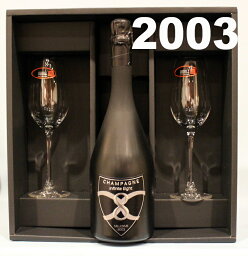 インフィニティ　エイト　ミレジメ・ブリュット　[2003]リーデル　ペアグラスセットchampagne infinite　8　BRUT ギフトBOX付き