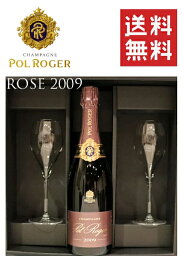 ペアグラスセット　ポル ロジェ ロゼ ヴィンテージ [2009]POL ROGER ROSE VINTAGE BOXリ　2客 750ml