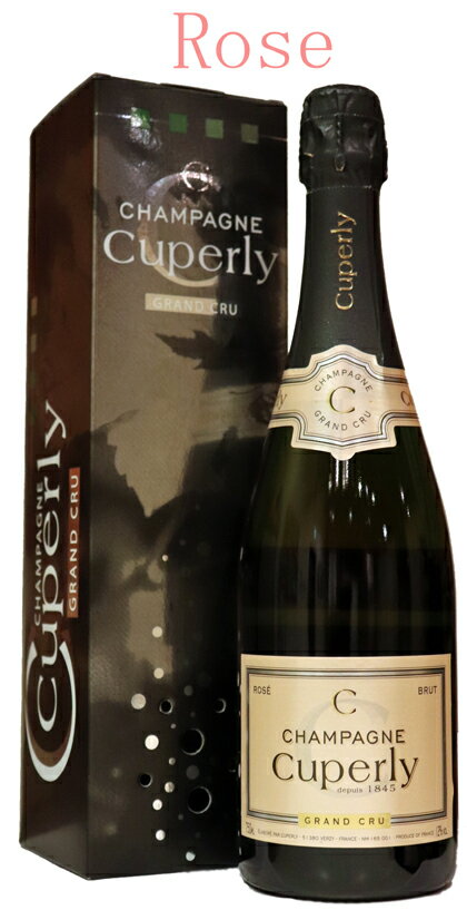 キュペルリーグラン レゼルヴ ロゼ グランクリュ ブリュット[NV]シャンパーニュ Cuperly Grande Reserve Grand Cru Brut Champagne 750ml お中元