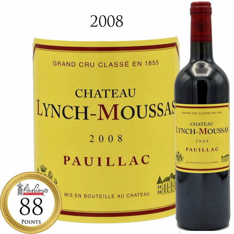 【クーポン対象】シャトー ランシュ ムーサ [2008] ポイヤック 格付け 5級 CH LYNCH MOUSSAS PAUILLAC Bordeaux Grand Cru 1855 第5級 グランクリュ ポイヤック村 750ml 赤ワイン 赤 フルボディ