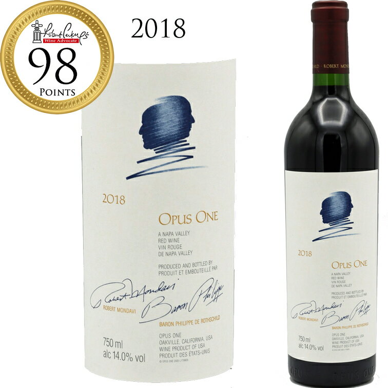【送料無料】（沖縄・離島は除く）オーパス ワン[2018]Opus One　Napa Valley 750mlオークヴィル　98ポイント　赤ワイン 赤 ワイン ギフト プレゼント フルボディ お中元
