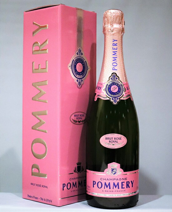 ポメリー ブリュット ロゼ ロワイヤルPommery Brut Rose Royal Champagne[NV]シャンパーニュ ギフト箱付き 750ml 白ワイン 白 ワイン ギフト プレゼント 辛口 お中元