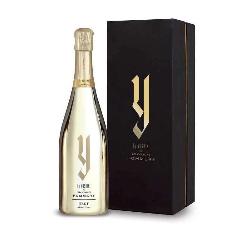 【クーポン対象】ワイ バイ ヨシキ × シャンパーニュ ポメリー ブリュット ギフトボックス入りY by YOSHIKI × CHAMPAGNE POMMERY Brut NVシャンパン スパークリングワイン スパークリング ワイン 辛口