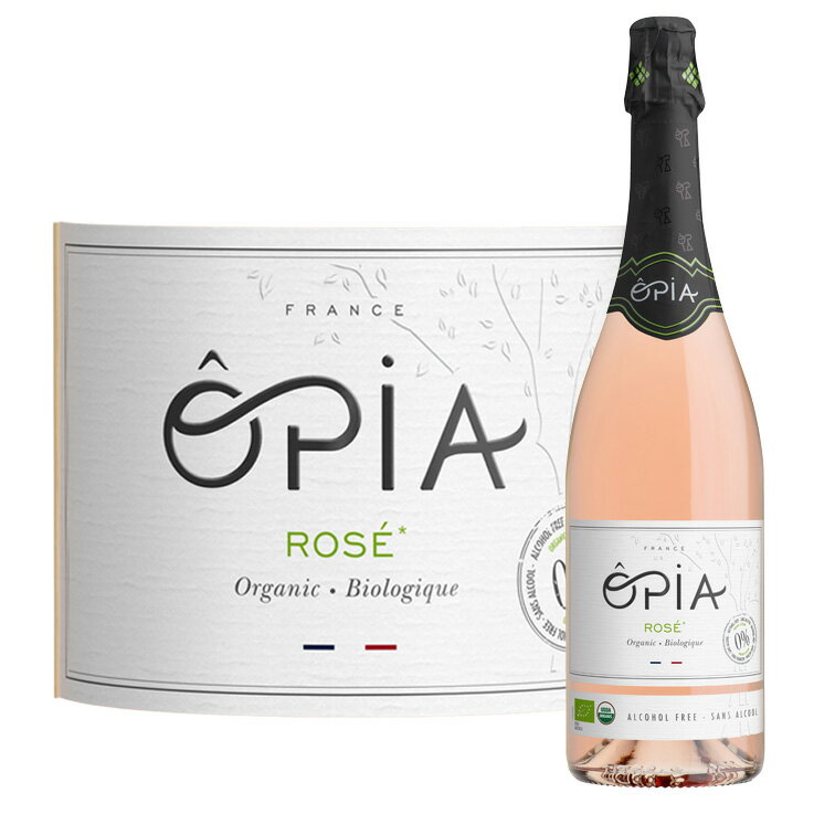 オピア ノンアルコール ロゼ スパークリング アルコール0％OPIA Non-Alcohol ROSE Sparkling Chardonnay Organic Non-Alcohol 0％ 750ml スパークリング ギフト プレゼント ノンアル