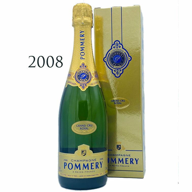 ポメリー ミレジメ グランクリュ ロワイヤル[2008]POMMERY MILLESIME GRAND CRU ROYAL Champagneシャンパーニュ ギフト箱付き 750ml