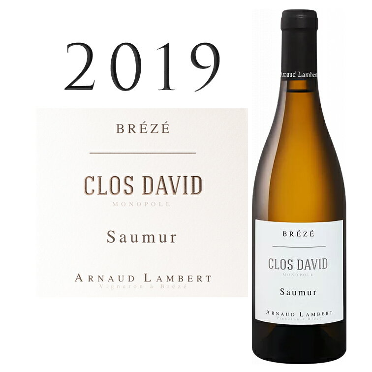 【ポイントUP】ソミュール ブラン クロ ダヴィド (モノポール) [2019] アルノ― ランベール Saumur Clos David (Monopole) Arnaud LAMBERT 750ml 白ワイン