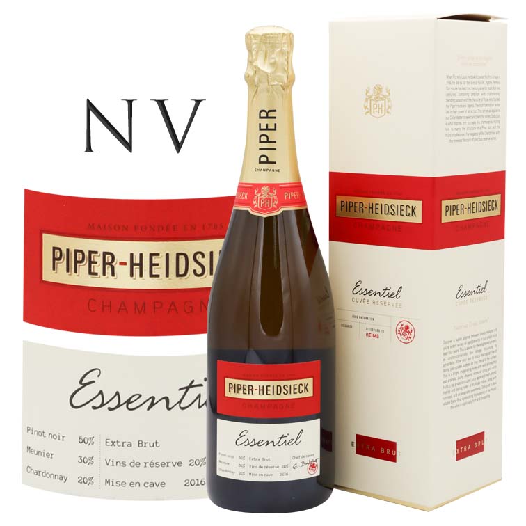 正規品 パイパー エドシック エッセンシエル エクストラ ブリュット PIPER HEIDSIECK ESSENTIEL EXTRA BRUT 【NV】 BOX 750ml スパークリングワイン スパークリング ワイン 辛口 シャンパン