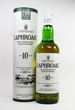 ラフロイグ 10年 ウイスキー 【正規輸入品】ラフロイグ　(LAPHROAIG)　10年43度 750ml